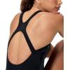 imageSpeedo Womens Swimsuit One Piece Powerflex Ultraback SolidOmbre BlackGrey