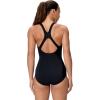 imageSpeedo Womens Swimsuit One Piece Powerflex Ultraback SolidOmbre BlackGrey