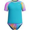 imageSpeedo Girls Uv Swim Shirt Short Sleeve Rashguard SetHula Blend