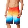 imageSpeedo Mens Swim Trunk Knee Length Boardshort EBoard PrintedDiscontinuedOmbre Electric Orange