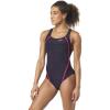 imageSpeedo Womens Swimsuit One Piece Creora Highclo Quantum Splice High Cut SolidMdHeather Fuchsia
