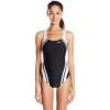 imageSpeedo Womens Swimsuit One Piece Creora Highclo Quantum Splice High Cut SolidMdSpeedo Black