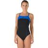 imageSpeedo Womens Swimsuit One Piece Power Plus Drill Back Solid Adult Team ColorsDiscontinuedBlackSapphire