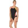 imageSpeedo Womens Vee 2 Endurance Lite One Piece SwimsuitBlackOrange