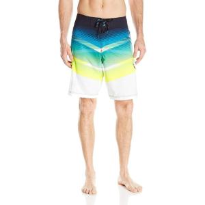 imageSpeedo Mens Crosscut Engineered Boardshort 21 InchBlackWhite