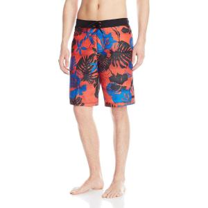 imageSpeedo Mens Gradated Floral EBoard 21 InchFiery Red