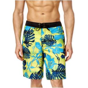 imageSpeedo Mens Gradated Floral EBoard 21 InchVibrant Yellow