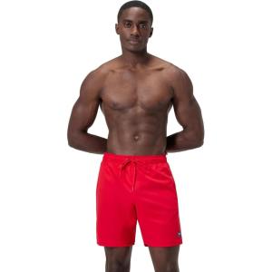 imageSpeedo Mens Swim Trunk Mid Length Essentials Solid18 High Risk Red