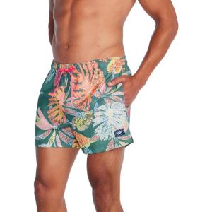 imageSpeedo Mens Swim Trunk Short Length Redondo StripedFlecked Floral
