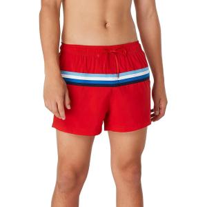imageSpeedo Mens Swim Trunk Short Length Redondo StripedHorizontal High Risk Red