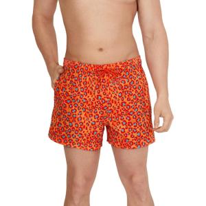 imageSpeedo Mens Swim Trunk Short Length Redondo StripedLeopard Spicy Orange