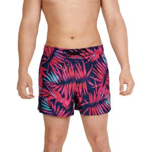 imageSpeedo Mens Swim Trunk Short Length Redondo StripedPalm Sugar Plum