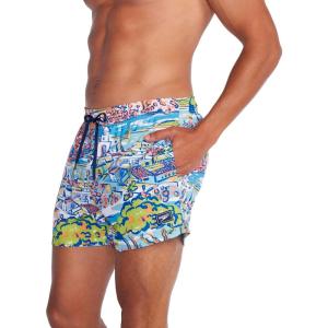 imageSpeedo Mens Swim Trunk Short Length Redondo StripedPort View