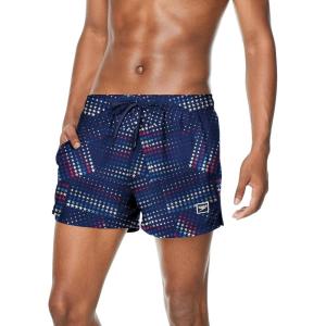 imageSpeedo Mens Swim Trunk Short Length Redondo StripedStarry Speedo Navy