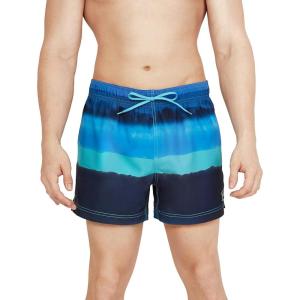 imageSpeedo Mens Swim Trunk Short Length Redondo StripedStorm Palace Blue