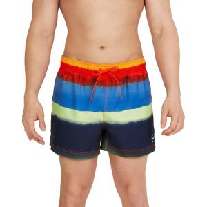 imageSpeedo Mens Swim Trunk Short Length Redondo StripedStorm Spicy Orange