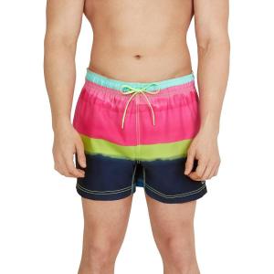 imageSpeedo Mens Swim Trunk Short Length Redondo StripedStorm Sugar Plum