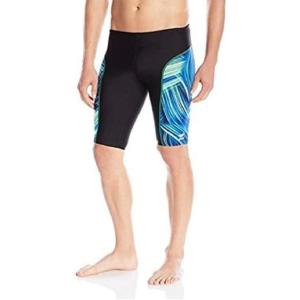 imageSpeedo Mens Swimsuit Jammer Endurance Turbo StrokeDiscontinuedBlueGreen