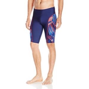 imageSpeedo Mens Swimsuit Jammer Endurance Turbo StrokeDiscontinuedNavyRedWhite