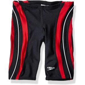 imageSpeedo Mens Swimsuit Jammer Xtra Life Rapid Splice  Manufacturer DiscontinuedHanger BlackRed