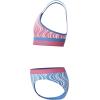 imageSpeedo Girls Swimsuit Two Piece Bikini SetWavy Stripe Periwinkle Blue