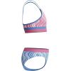 imageSpeedo Girls Swimsuit Two Piece Bikini SetWavy Stripe Periwinkle Blue