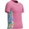 imageSpeedo Girls UV Swim Shirt Short Sleeve Printed RashguardSixties Garden