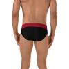 imageSpeedo Mens Poly Mesh Square Leg SwimsuitBlackMaroon Splice
