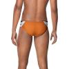 imageSpeedo Mens Poly Mesh Square Leg SwimsuitEdge BlackOrange