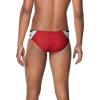 imageSpeedo Mens Poly Mesh Square Leg SwimsuitEdge BlackRed
