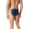 imageSpeedo Mens Poly Mesh Square Leg SwimsuitNavyGold Spark