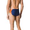 imageSpeedo Mens Poly Mesh Square Leg SwimsuitNavyOrange Spark