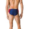 imageSpeedo Mens Poly Mesh Square Leg SwimsuitNavyRed Spark