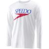 imageSpeedo UnisexAdult TShirt Long Sleeve Crew Neck VintageNew White