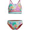 imageSpeedo Girls Swimsuit Two Piece Bikini SetSixties Garden Pink Lemonade