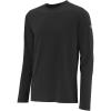 imageSpeedo UnisexAdult TShirt Long Sleeve Crew Neck VintageSolid Speedo Black