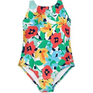 imageSpeedo Girls Swimsuit One Piece High Neck Strappy BackColorful Direction