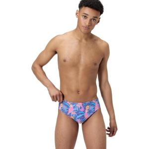 imageSpeedo Mens Poly Mesh Square Leg SwimsuitParrot Party