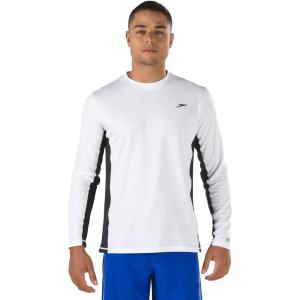 imageSpeedo Mens UV Swim Shirt Long Sleeve Longview TeeWhite