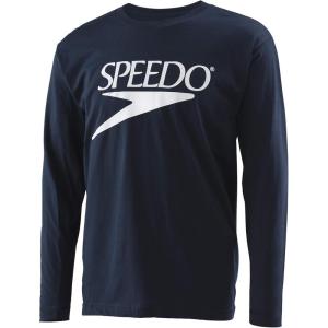 imageSpeedo UnisexAdult TShirt Long Sleeve Crew Neck VintageNew Speedo Navy