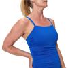imageSpeedo Womens Swimsuit One Piece Endurance Shirred Tank Moderate CutAdj Deep Sapphire