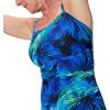 imageSpeedo Womens Swimsuit One Piece Endurance Shirred Tank Moderate CutAdj Glass Petals Anthracite