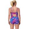 imageSpeedo Womens Swimsuit One Piece Endurance Shirred Tank Moderate CutAdj Glass Petals Peacoat