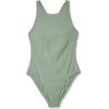 imageSpeedo Womens Swimsuit One Piece Hydraline Standard CutHigh Neck Soft Olive