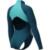 imageSpeedo Womens Swimsuit One Piece Hydraline Standard CutLS Zip Dark Teal