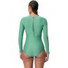 imageSpeedo Womens Swimsuit One Piece Hydraline Standard CutLS Zip Lazy Daisy