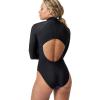 imageSpeedo Womens Swimsuit One Piece Hydraline Standard CutLS Zip Rapture Glow
