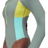 imageSpeedo Womens Swimsuit One Piece Hydraline Standard CutLS Zip Soft Olive
