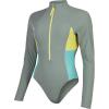 imageSpeedo Womens Swimsuit One Piece Hydraline Standard CutLS Zip Soft Olive