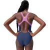 imageSpeedo Womens Swimsuit One Piece Hydraline Standard CutZip Cerulean Blue